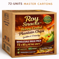 Honey-Coated Plantain Chips – 72 Pack Wholesale Bulk (Distributor Deal)