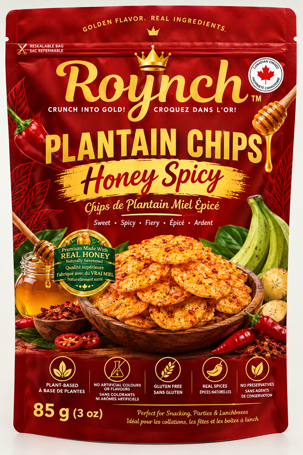 Honey Spicy Plantain Chips